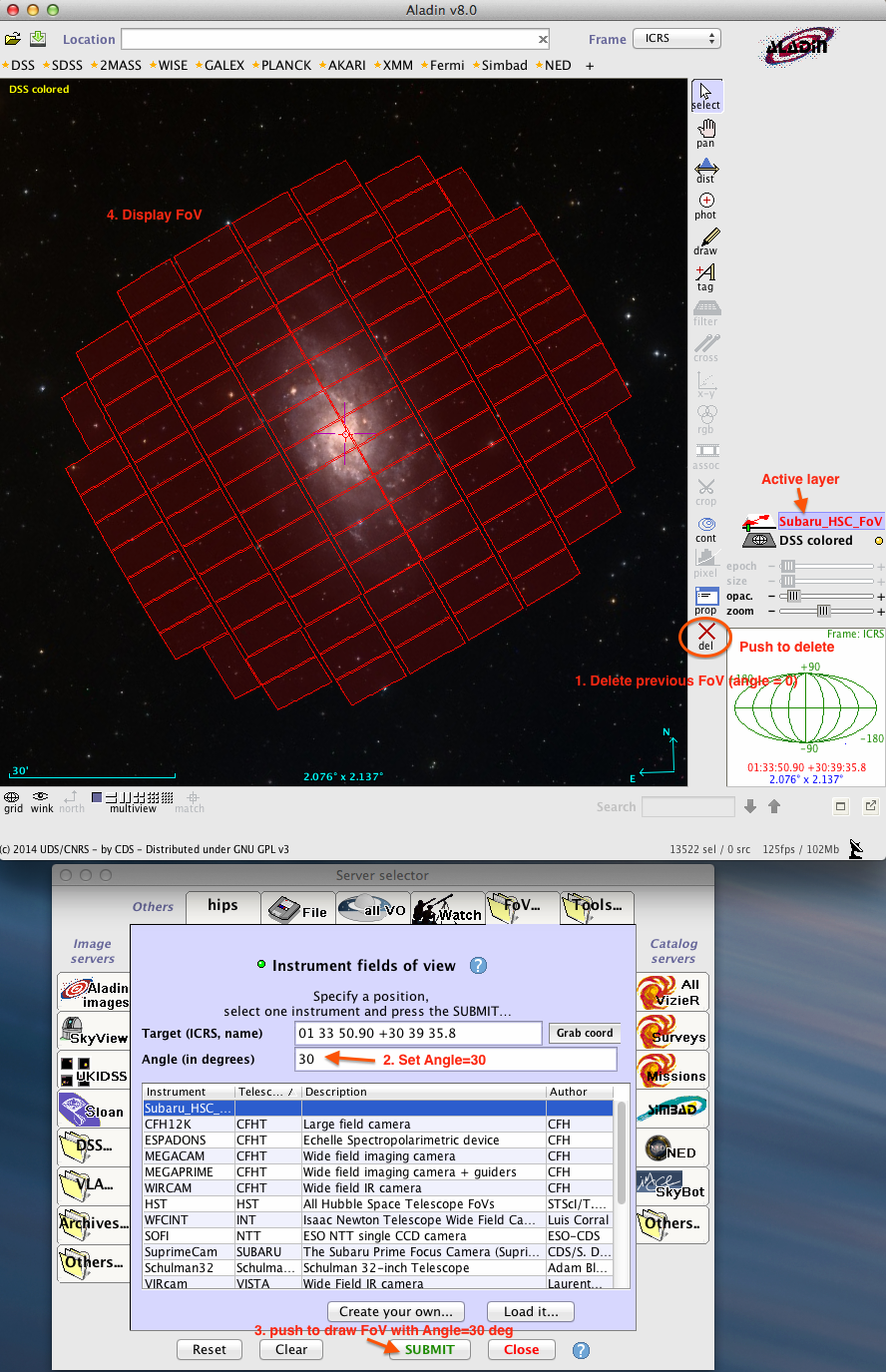 Display FoV with Angle=30 deg