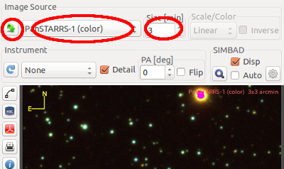 Finding Chart Database Query : FC Image setup